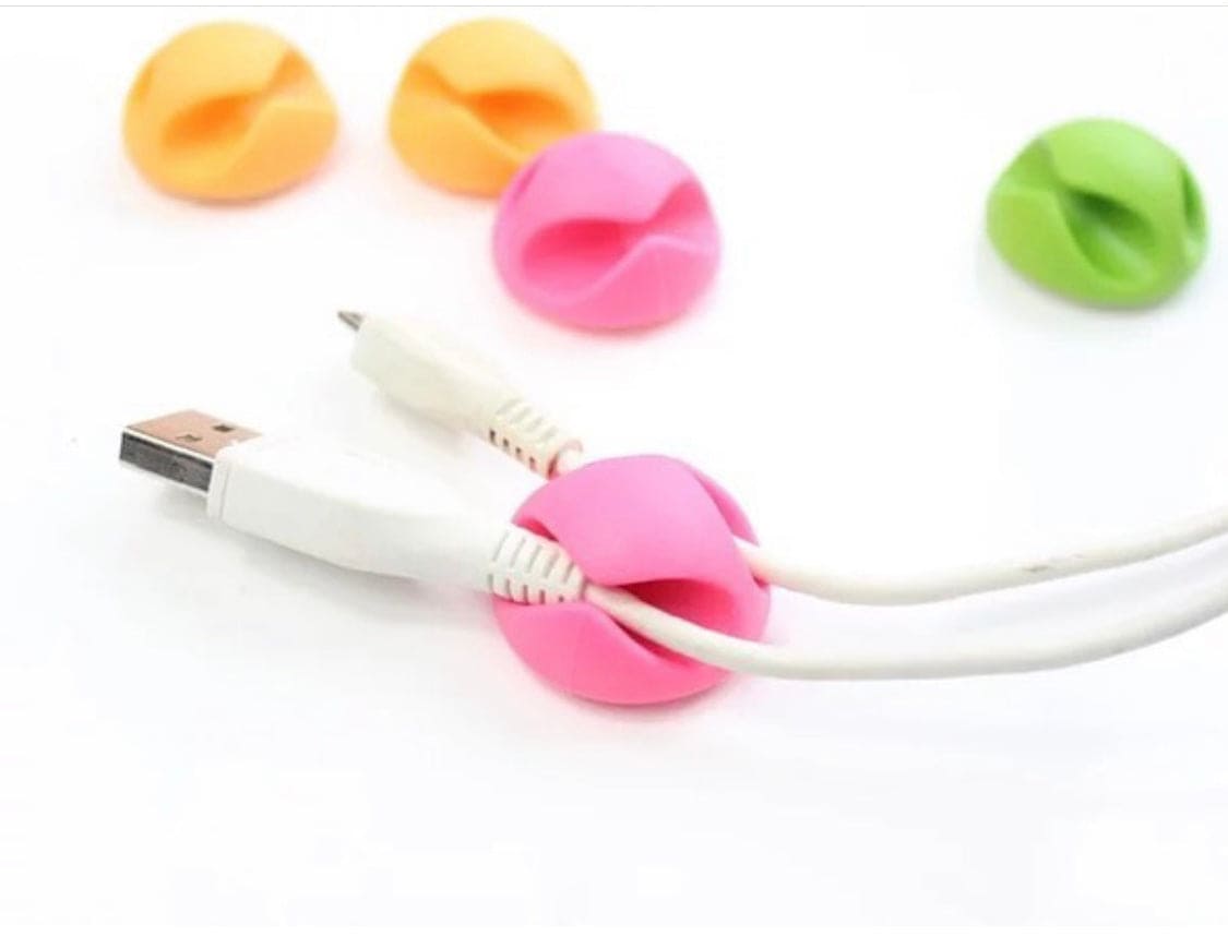 Round Cable Holder, Cute Cable Clips For Desktop, Silicon Wire Retention Clips, Power Cord Winder Round Cable Holder, Cute Cable Clips For Desktop, Silicon Wire Retention Clips, Power Cord Winder